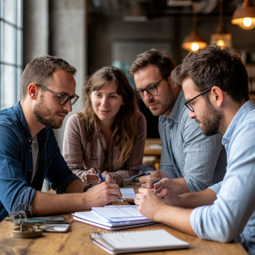 4Memory Magazine team working together